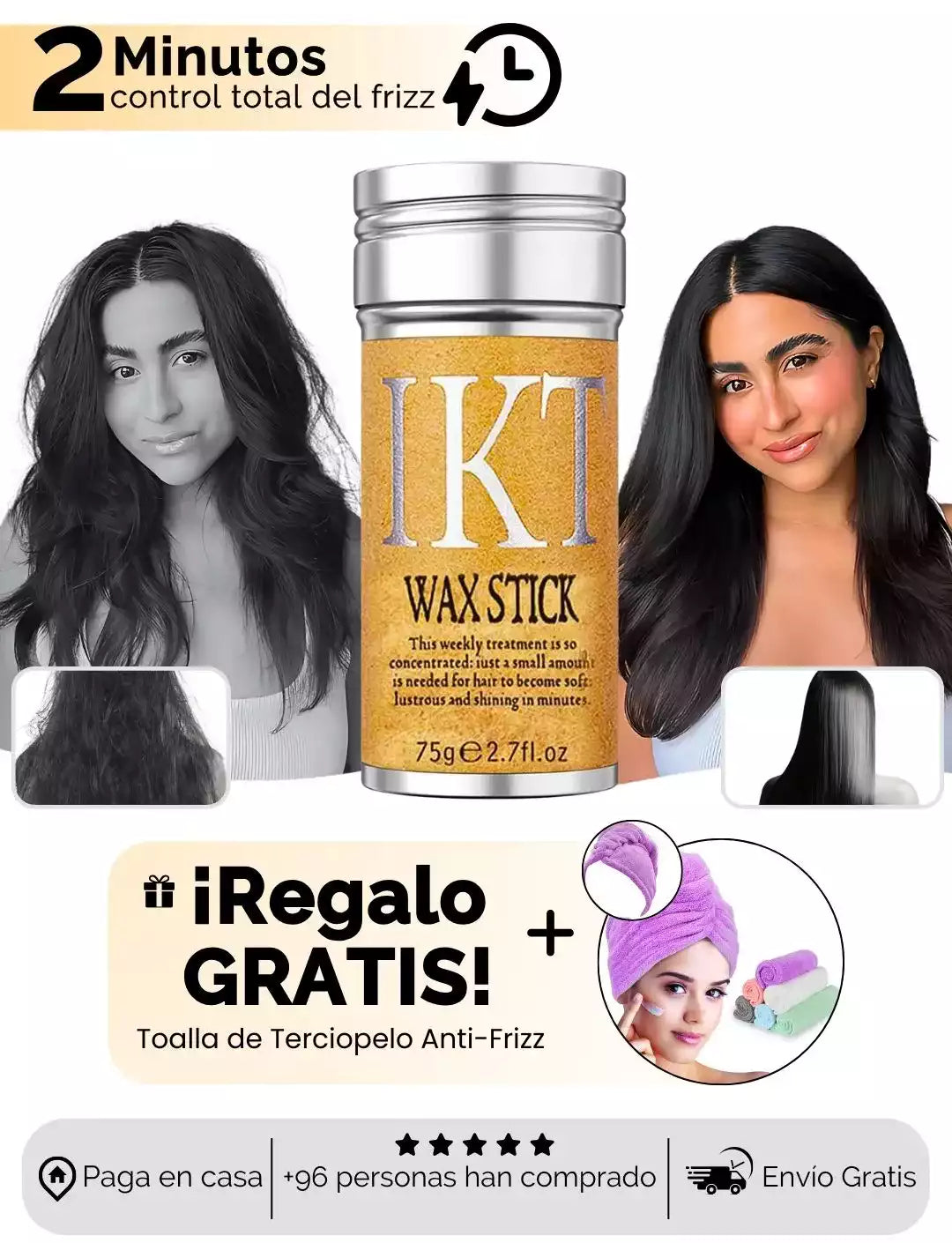 Anti-Frizz 24Hrs + Toalla en Terciopelo